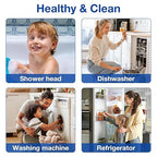 SimPure Whole House Water Filter System, 3 Stages Clear Home Water Pre-Filtration with Carbon Sediment and KDF Filters, Reduce Iron, Chlorine, Manganese...(DB20P-3KDF)