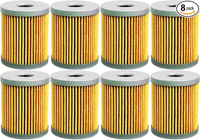 8pcs UF-10K 3Y7-02230-0 Fuel Separator Filter Replacement Element Fuel Filter Water Separator Element Fits for Yacht Boat and Gasoline Engine All Outboard
