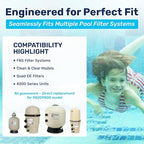 RV40600 (98209800) Brass Air Relief Valve | Compatible with Pool Filter Systems - FNS, Clean and Clear, Quad DE, 4000 Series Filters I Essential Pool Maintenance Accessory, Yellow/Black