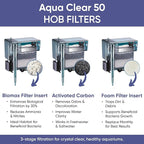 AquaClear 50 HOB Maintenance & Replacement Filter Media Kit, Including Gokul Brands Mesh Bags(AquaClear Activated Carbon, BioMax Media, Filter Foam Insert)
