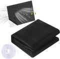 2 Rolls of Vent Filters Kit 100'' x 40'' Electrostatic Media 200" Installation Tape Versatile Customizable Vent Filter for Home Ac and Heating(Black)