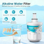 ICEPURE Alkaline DA29-00003G Refrigerator Water Filter Replacement for Samsung DA29-00003A, DA29-00003B, Aqua-Pure Plus, HAFCU1, FMS-1 WSS-1 WF289 RFG237AARS RS22HDHPNSR RSG257AARS, Enhances PH, 4Pack