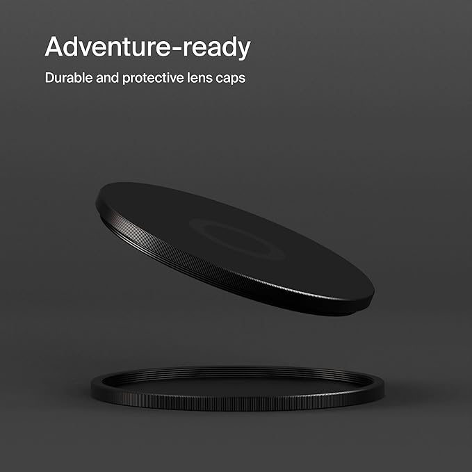 Urth 55mm Metal Lens Filter Caps - Durable Protective Cover for Camera Lens Filters with Precision Fit