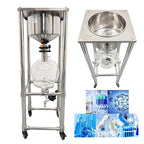 Glass Vacuum Filter Lab Vacuum Filtration Extraction Apparatus with 10L Brinell Funnel/10L Glass Flask Negative Pressure Stainless Steel Vacuum Filter Kit for Liquid Extraction
