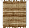 Vintage Western Living Room Curtains 84 Inch Length, Window Curtains Tab Top, Rustic Farmhouse Wooden Grain Barn Door Light Filtering Window Treatments Drapes 52"x84" 2 Panel