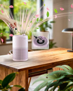 2 Pack Air Purifier for Home Bedroom with H13 True HEPA Filter for Smoke, Smokers, Dust, Odors, Pollen, Pet Dander | Quiet 99.9% Removal to 0.1 Microns | Purple Available for California