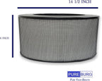 PUREBURG 21500 Replacement Filter Compatible with Honeywell 50150 51500 61500 11500(EV-15) 18150 11520 17200 Series Air Purifiers, H13 HEPA Cabon Pre-Filter Air Clean Dust VOCs Odor