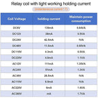 8-Pin 10 AMP 24V DC Relay Coil with Socket Base Electromagnetic Power Relay, DPDT 2NO 2NC - MY2NJ LED Indicator