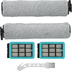 Replacement Brush Filter and Roller Brush Set, Compatible with For Bissell For CrossWave,3831 HF2 3845 3847 3848,Scrubber Accessories, Wet Dry Vacuum Cleaner Filter Kit, Hard Floor Cleaning Brush