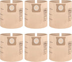 DEWALT DXVA19-4104 Dust Filter Bags, High Efficiency Replacement Bags for DEWALT Wet Dry Vac 5-8 Gallon, Wet Dry Vac Accessories, Dust Collection Bag Vacuum Bag