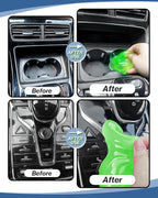 Car Cleaner Gels 4 Pack, Universal Dust Cleaner Putty Cleaner Slime, Cleaning Gel for Interior Detailing PC Keyboard, Auto Detailing Tools Car Cleaning Supplies Gift for Men Women, 320g