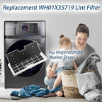WH01X35719 Lint Filter,WH01X35719 Washer Dryer Filter Sponge Compatible With GE Washer Dryer Combo,Hand Washable Reusable Foam Lint Filter,Replaces WH01X35719 For PFQ97HSPVDS Washer Dryer (Pack of 6)