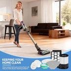 IP3251 Filter Replacement for Shark IP3251C, IP3252, IP3124, IP3225, IP3150 PowerDetect Clean & Empty Cordless Vacuum Accessories, Hepa Pre-motor Handheld Vaccum Post-motor Filter, 2 Odor Cartridge