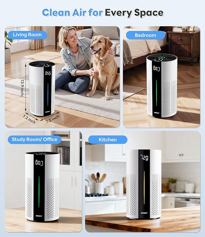 Original Replacement Filter for HAP609 Air Purifier – Efficiently Removes Dust Pollen Smoke and Pet Dander – Keeps Your Home Air Fresh and Clean, 1 Pcak, White