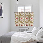 2 Panel Kitchen Cafe Curtains, Camels Palm Trees Sunlight Filtering Nature Air Through, Window Decor Tier Curtains for Living Room 104W x 63L inch Desert Date Coconut Trees Leaves Cords Beige