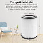 VF4000 Replacement Filter for RIGID 72947 5-20 Gallon Wet/Dry Vacuums & Husky 6-9 gallon Vacuum, Replacement VF4000 Filter