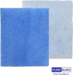 PUREBURG Replacement Dryer Filter Compatible with FUNMAS indoor Dryer Vent,12-Pack 7.8" x 6.8" x 0.75" Dryer Lint Filter