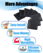 20 Pack Filter Sponges Foam Replacement for Aerogarden Harvest, Bounty, Farm, Extra, Ultra, Absorb Debris and Dirt, Pump Filter Sponges Replacement Compatible with Aerogarden Keep The Water Clean