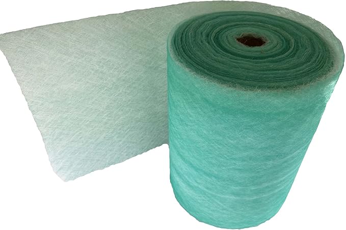 wioboy Paint Booth Exhaust Filter Roll, (48" x 300ft) 15 Gram Fiberglass Paint Arrestor for Spray Booth