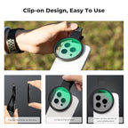 K&F CONCEPT 67mm Clip-on Black Diffusion 1/8 Phone Camera Lens Filter Kit, Mist Cinematic Effect Filter Compatible with iPhone 16 15 14 13 12 11, for Video/Vlog/Portrait Photography