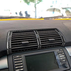Carbon Fiber Interior Full Compatible with BMW X5 Central air-Conditioning air Outlet 2 pcs-1
