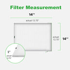 REair 14x14x1 Air filter Pro Kit, Washable and Reusable Air Filter 14x14x1 for AC HVAC Furnace, MERV 8 Air Filters Machine Washable & Dryer Friendly, AC Furnace Air Filter, Include 2 Filters&1 Frame