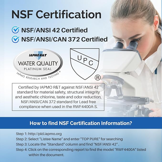 ICEPURE 4874960100 Refrigerator Water Filter Replacement for Blomberg Beko 4874960100 Water Filter, NSF/ANSI 42 certification, Reduces Chlorine Taste & Odor, 3PACK