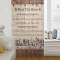 Farmhouse Sheer Curtains 45 Inch Length Brown Country Star Berry Vintage Wood Grain Chiffon Curtain for Bedroom Living Room Light Filtering Window Treatments Voile Curtains Drapes for Kitchen