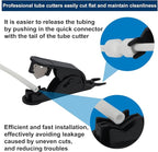 Refrigerator Water Line Kit Connection and 1/4 Compression Ice Maker Installation Kit,1/4" OD Tubing with Quick Connect for Fridge IceMaker RO Systems Water Filter Faucet,+Feed Water Adapetr 32.8ft