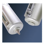 1/2 Inch NPT Industrial Grade Three Stage Air Drying System, Particulate Filter, Coalescing Filter, Desiccant Dryer and Air Regulator, 0-240 PSI, Semi-Auto Drain