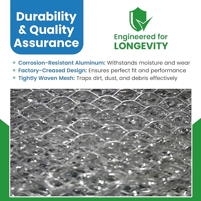 Filter Everything Washable Aluminum Air Filter – 20 x 30 x 1 – Permanent, Reusable HVAC Intake Filter – Heavy-Duty Expanded Aluminum Mesh – Pre-Filter for HEPA or Pleated Filters