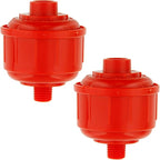 TCP Global 2-Pack Mini Spray Gun Filters with 1/4" Threads for Paint Sprayers and Air Tools - Inline Air/Water Filter