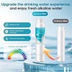 ICEPURE Alkaline RWF5800A-AL Refrigerator Water Filter Replacement for Frigidaire EPTWFU01, EWF02, Pure Source Ultra II, PureSource Ultra 2, GP006, BO022, MR022, SCWFTCTO, 4562222, Enhances PH, 4Pack