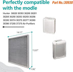 2-Pack 30930 Replacement Air Filters Compatible with Hunter HEPAtech 30020, 30200, 30201, 30205, 30250, 30253, 30255, 30256, 30350, 30374, 30375, 30377, 30380, 30390, 30393, 37255, 37375