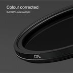 Urth 55mm Circular Polarizing (CPL) Lens Filter (Plus+) - 20-Layer Nano-Coated, Slim Design for Camera Lens Polarization