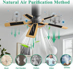 40 Pcs Ceiling Fan Filters for Blades, Fan Air Purifier Pads with Activated Coconut Shell Carbon, Universal Easy Stick Ceiling Fans Filter Fit for Common Household Office Contaminants