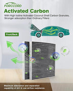 1Pcs HEPA Cabin Air Filter and 1Pcs Engine Air Filter Fit for Palisade 2020 2021 2022 2023 2024 2025 2026 Replacement CA11943 97133-S8000 HAC-46207LB Accessories