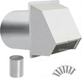 4 Inch Vent Covers for Wall, Galvanized Steel Dryer Vent Cover Outside with Screen, Dryer Vent Wall Plate for Dryer Exhaust Vent, External Extractor for House Ventilation&Outside Air Exhaust