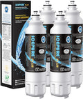 ICEPURE PLUS 46-9490 NSF/ANSI 53 NSF/ANSI 42 Certified Compatible with LG LT800P, ADQ73613401, ADQ73613408, ADQ75795104, LMXS30776S, LSXS26366D, Kenmore 9490 Refrigerator Water Filter, 4PACK