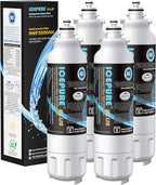ICEPURE PLUS 46-9490 NSF/ANSI 53 NSF/ANSI 42 Certified Compatible with LG LT800P, ADQ73613401, ADQ73613408, ADQ75795104, LMXS30776S, LSXS26366D, Kenmore 9490 Refrigerator Water Filter, 4PACK