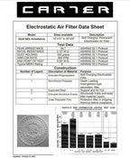 CARTER | Gold | MERV 8 | HVAC & Furnace Filter | *Limited Lifetime Warranty | Washable Electrostatic 18X25X1