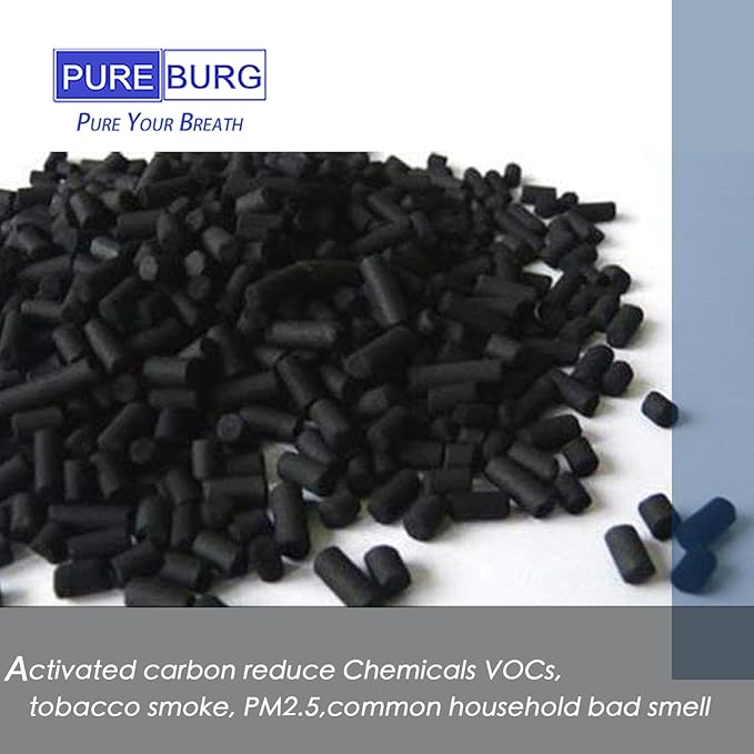 PUREBURG Replacement Filters Compatible with Ouaken JF6001A Electric Composter, 2-Pack Activated Carbon Air Clean VOCs Food Odors