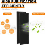 20PCS 4" x 12" Activated Carbon Air Filters for Home Charcoal Floor Vent Filters, AC Vent Filter,Electricostatically Charged Floor Register Filters