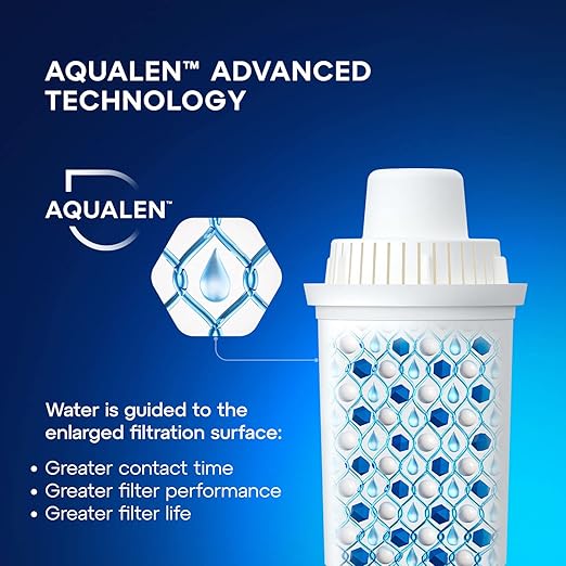 AQUAPHOR Water Filter Pitcher Ideal 7 Cup with 1 x B15 Filter - Black