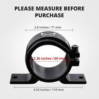 EVIL ENERGY 60mm Fuel Filter Mounting Bracket, Fuel Pump Clamp Holder Black