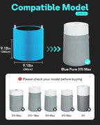 Leemone Blue Pure 311i Max AllergenBlock Replacement Filter Compatible with Blue Pure 311i Max Air Purifier, Activated Carbon Filter,2 Pack