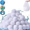 4.6 lbs Pool Filter Balls for Sand Filter, Eco-Friendly Reusable Pool Fiber Filter Balls Replace Pool Filter Sand, Pool Filter Media Balls for Swimming Pool (Equals 150 lbs Pool Filter Sand)