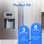 ICEPURE RFC6600A Refrigerator Water Filter Replacement for 4396841, EDR3RXD1, Everydrop® Filter 3, 4396710, Kenmore® 9030, 9083, 46-9083, 46-9030,4PACK