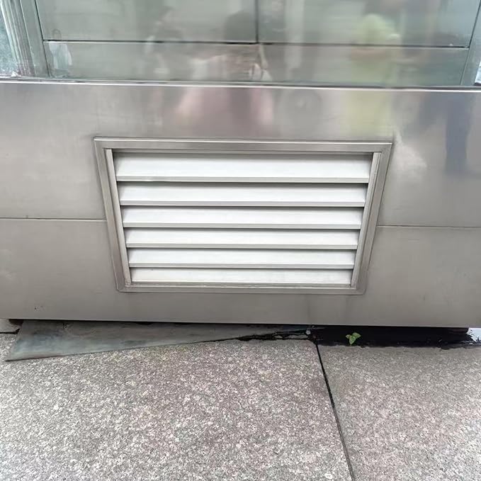 Square Stainless Steel Vent Grille with Removable Filter Mesh, Weatherproof Louver Air Return Vent Cover for Home/Shed/Garage/Roof(20x20in/51x51cm)