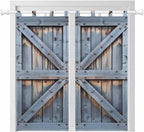 Farmhouse Wood Grain Living Room Curtains 84 Inch Length, Window Curtains Tab Top, Vintage Country Barn Gate Textured Light Filtering Window Treatments Drapes 42"x84" 2 Panel